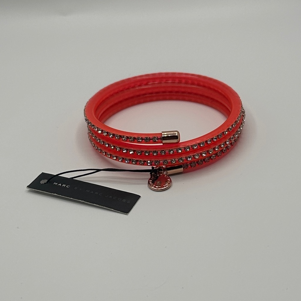 NWT Marc Jacobs Orange Crystal Bracelet